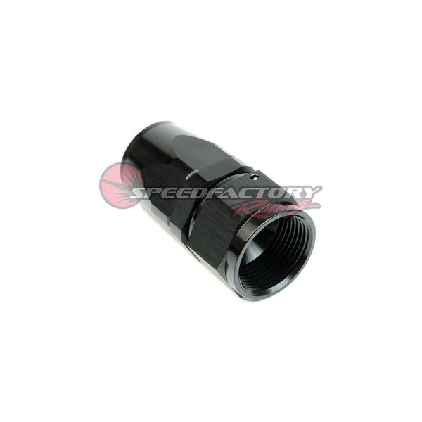 SpeedFactory Racing -16 AN Black Anodized Hose End Fitting - Straight