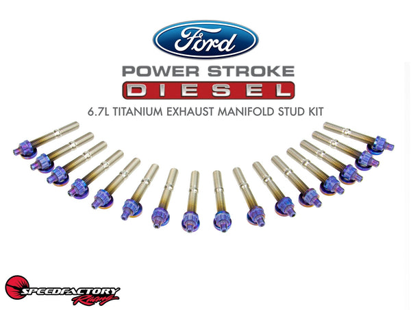 SpeedFactory Racing Ford Diesel (6.7L Engines) Titanium Exhaust Manifold Stud Kit