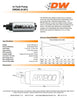 Deatschwerks DW200 Series 255lph In-Tank Fuel Pump Acura Integra (94-01) Honda Civic EG/EK