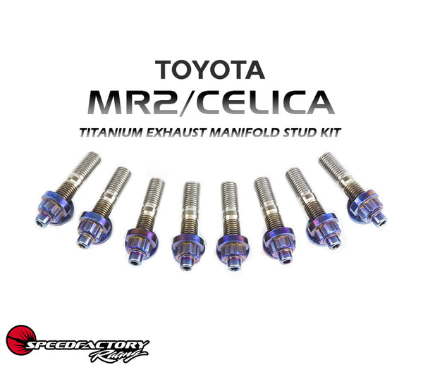 SpeedFactory Racing Toyota MR2 / Celica Titanium Exhaust Manifold Stud Kit